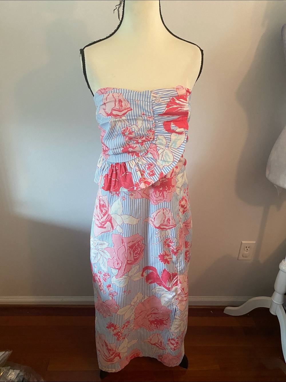 New Vineyard Vines Kentucky derby strapless dress size 14